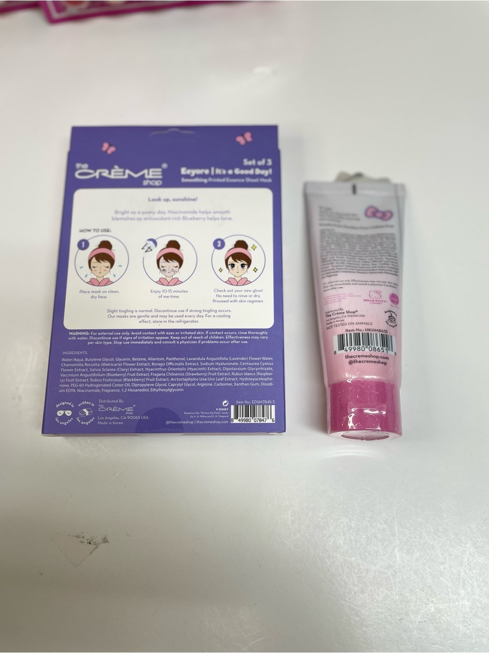 Hello Kitty Hand Cream. Crème Shop Face Mask and Kids Sticker & Art Sets Bundle - Picture 3 of 7